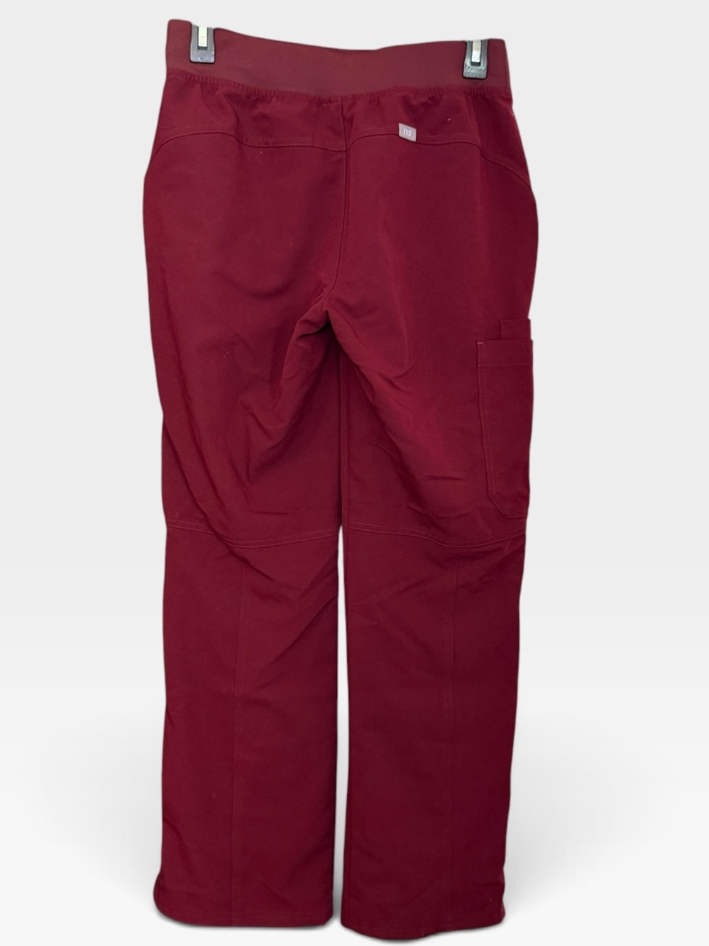 FIGS Burgundy Kade Pants Cargo EUC Small Petite - Picture 2 of 4